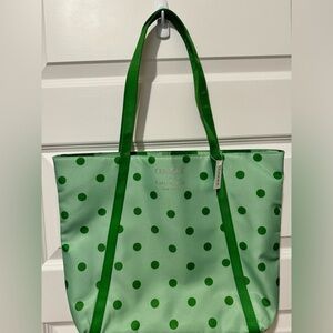 Kate Spade, Clinique light green tote bag